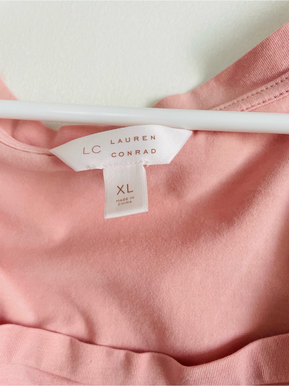 LC Lauren Conrad Soft Pink Square-Neck Blouse with Pintuck Sleeves - Picture 3 of 9